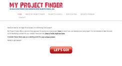 Desktop Screenshot of myprojectfinder.com
